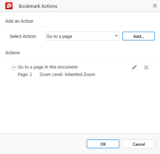 PDF Extra: bookmark actions part 1
